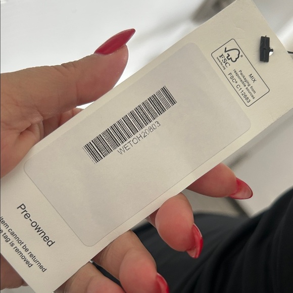 ET OCHS Black and White Asymmetrical Cutout Bodysuit S - Picture 8 of 15